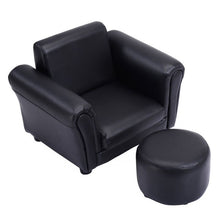 Load image into Gallery viewer, Multi-function Kids Sofa Chairs Single Armrest Couch Sofa with Ottoman Bed room Furniture HW54198