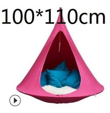 Load image into Gallery viewer, UFO Shape Teepee Tree Hanging Silkworm Cocoon Swing Chair For Kids &amp; Adults Indoor Outdoor Hammock Tent Hamaca Patio Furniture
