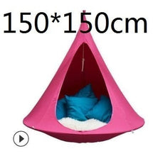 Load image into Gallery viewer, UFO Shape Teepee Tree Hanging Silkworm Cocoon Swing Chair For Kids &amp; Adults Indoor Outdoor Hammock Tent Hamaca Patio Furniture