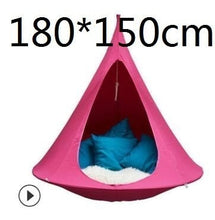 Load image into Gallery viewer, UFO Shape Teepee Tree Hanging Silkworm Cocoon Swing Chair For Kids &amp; Adults Indoor Outdoor Hammock Tent Hamaca Patio Furniture