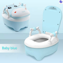 Load image into Gallery viewer, cute Calf toilet boys girls baby infants pelvis urinals large chair step stool kids furniture plastic easy to clean water wash