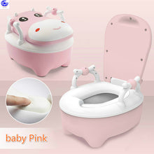 Load image into Gallery viewer, cute Calf toilet boys girls baby infants pelvis urinals large chair step stool kids furniture plastic easy to clean water wash