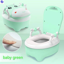 Load image into Gallery viewer, cute Calf toilet boys girls baby infants pelvis urinals large chair step stool kids furniture plastic easy to clean water wash