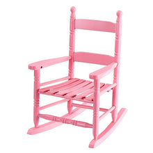 Load image into Gallery viewer, Solid Hardwood Hand Crafted Construction Classic Wooden Kids Rocking Chair Exquisitely Simple Style Kids Furniture HW56401