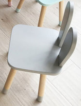 Load image into Gallery viewer, Hot Nordic style wood desk chair for kids cute children furniture high quality beech wood kids room furniture rabbit ear design