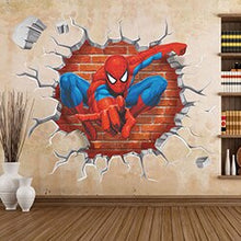 Load image into Gallery viewer, New Spider-Man stereo wall-to-wall children's room bedroom wall sticker wholesale removable