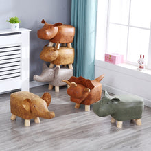 Load image into Gallery viewer, children dwarf stool creativity  animal stool  Elephant  cartoon sofa In shoes stool  kids furniture  kids stool
