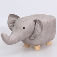 Load image into Gallery viewer, children dwarf stool creativity  animal stool  Elephant  cartoon sofa In shoes stool  kids furniture  kids stool