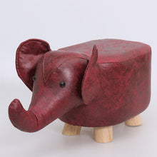 Load image into Gallery viewer, children dwarf stool creativity  animal stool  Elephant  cartoon sofa In shoes stool  kids furniture  kids stool