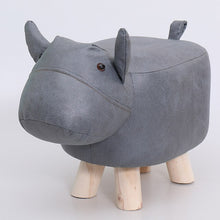 Load image into Gallery viewer, children dwarf stool creativity  animal stool  Elephant  cartoon sofa In shoes stool  kids furniture  kids stool