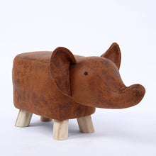 Load image into Gallery viewer, children dwarf stool creativity  animal stool  Elephant  cartoon sofa In shoes stool  kids furniture  kids stool