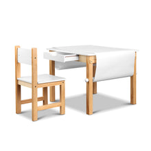 Load image into Gallery viewer, Artiss Kids Art Table And Chair Set Study Children Furniture Desk Drawer Storage For Drawing And Studying Desk Children Table A2