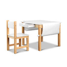 Load image into Gallery viewer, Artiss Kids Art Table And Chair Set Study Children Furniture Desk Drawer Storage For Drawing And Studying Desk Children Table A2