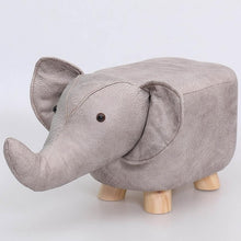 Load image into Gallery viewer, Animal Kids/Nursery Ride-On Sofa Stool Elephant/Puppy/Elk/Dinosaur/Bull Home Kids Bedroom Furniture Decor