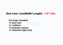 Load image into Gallery viewer, 1.2m/1.35m/1.5m/1.8m Children Bed With Mattress Bedside Cabinet Home Bed Child Bedroom Furniture Car Design Solid Wood Leather