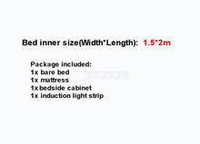 Load image into Gallery viewer, 1.2m/1.35m/1.5m/1.8m Children Bed With Mattress Bedside Cabinet Home Bed Child Bedroom Furniture Car Design Solid Wood Leather