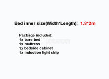 Load image into Gallery viewer, 1.2m/1.35m/1.5m/1.8m Children Bed With Mattress Bedside Cabinet Home Bed Child Bedroom Furniture Car Design Solid Wood Leather