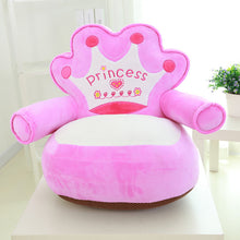 Load image into Gallery viewer, Creative plush toy mini crown Doraemon kt cat cartoon lazy sofa baby furniture kids chair baby lounger