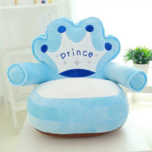 Load image into Gallery viewer, Creative plush toy mini crown Doraemon kt cat cartoon lazy sofa baby furniture kids chair baby lounger