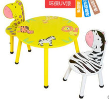 Load image into Gallery viewer, Children furniture suits. Toy table. Solid wood legs