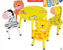 Load image into Gallery viewer, Children furniture suits. Toy table. Solid wood legs