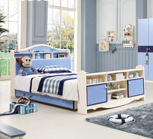 Load image into Gallery viewer, Children's Bed, Boys Single Bed, Teenage Prince Bed, 1.2/1.5 Meters, Children's Room, Furniture Bunk Bed
