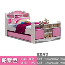 Load image into Gallery viewer, Children's Bed, Boys Single Bed, Teenage Prince Bed, 1.2/1.5 Meters, Children's Room, Furniture Bunk Bed