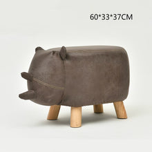 Load image into Gallery viewer, Household Lovely Kids Stool Change Shoe Bench Creativity Washable Tabouret Wooden Children's Furniture Stable Washable Stool