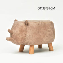 Load image into Gallery viewer, Household Lovely Kids Stool Change Shoe Bench Creativity Washable Tabouret Wooden Children's Furniture Stable Washable Stool