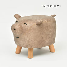 Load image into Gallery viewer, Household Lovely Kids Stool Change Shoe Bench Creativity Washable Tabouret Wooden Children's Furniture Stable Washable Stool