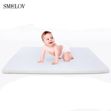 Load image into Gallery viewer, smelov Foldable Thicken 3cm soft infant baby Children's mattresses foam bed furniture mattress Tatami Floor Sponge Mat pad white