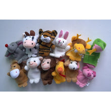Load image into Gallery viewer, Children Gift Christmas Baby Plush Toy 12 Pcs Tell Story Props Children Furniture Sets Finger Puppets Animal Doll Zodiac Animals