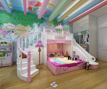 Load image into Gallery viewer, children's Bed, Princess Castle Bed ,princess Furniture Set