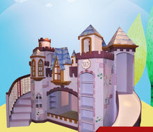 Load image into Gallery viewer, solid Wood Customized Children's Princess Castle Furniture  Bed Sets