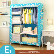 Load image into Gallery viewer, Bedroom Multipurpose Non-woven Cloth Wardrobe Folding Portable Clothing Storage Cabinet Dustproof Cloth Closet Home Furniture