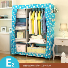 Load image into Gallery viewer, Bedroom Multipurpose Non-woven Cloth Wardrobe Folding Portable Clothing Storage Cabinet Dustproof Cloth Closet Home Furniture