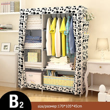 Load image into Gallery viewer, Bedroom Multipurpose Non-woven Cloth Wardrobe Folding Portable Clothing Storage Cabinet Dustproof Cloth Closet Home Furniture